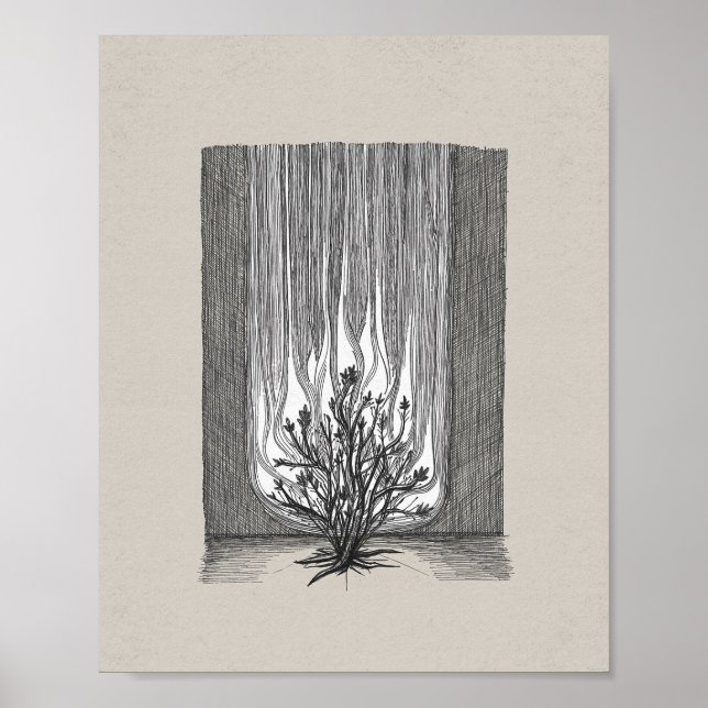 Affiche L'oeuvre de Bush en feu - Moses (Devant)