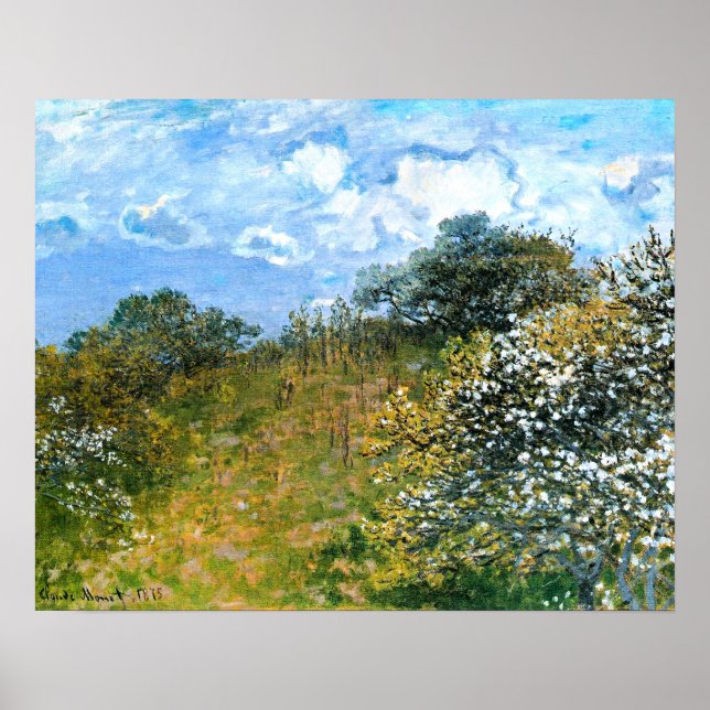 Affiche L'œuvre de Claude Monet, Printemps, (Devant)