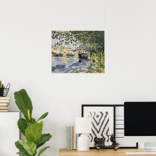 Affiche L'œuvre de Monet, Seine à Rouen,
