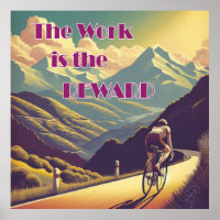 L'Oeuvre Est La Récompense Femme Cycliste Montagne