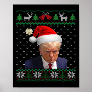 Affiche L'officiel Donald Trump Mug Tiré Un Vilain Noël