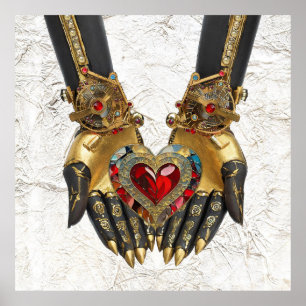 Affiche L'offre - Coeur dans les mains