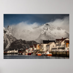 Affiche Lofoten Fishing Village Henningsvaer