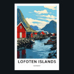 Affiche Lofoten Islands Norvège Travel Imprimer<br><div class="desc">Belle impression moderne célébrant Lofoten Islands Norway.</div>