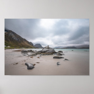 Affiche Lofoten Ramberg Beach