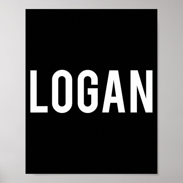 Affiche Logan - Cool New Funny Name Fan Gift Tee  (Devant)