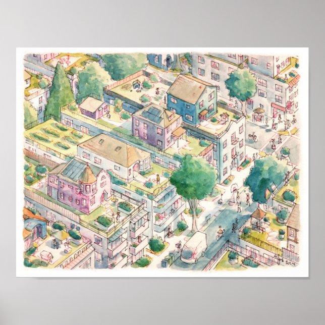 Affiche Logement moyen (Devant)