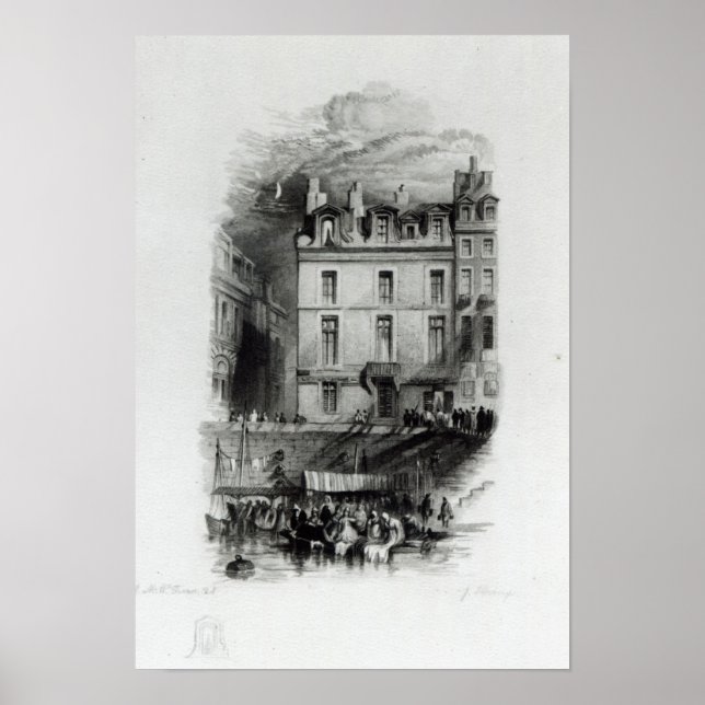 Affiche Logements Napoléon sur le quai Conti, 1834-36 (Devant)