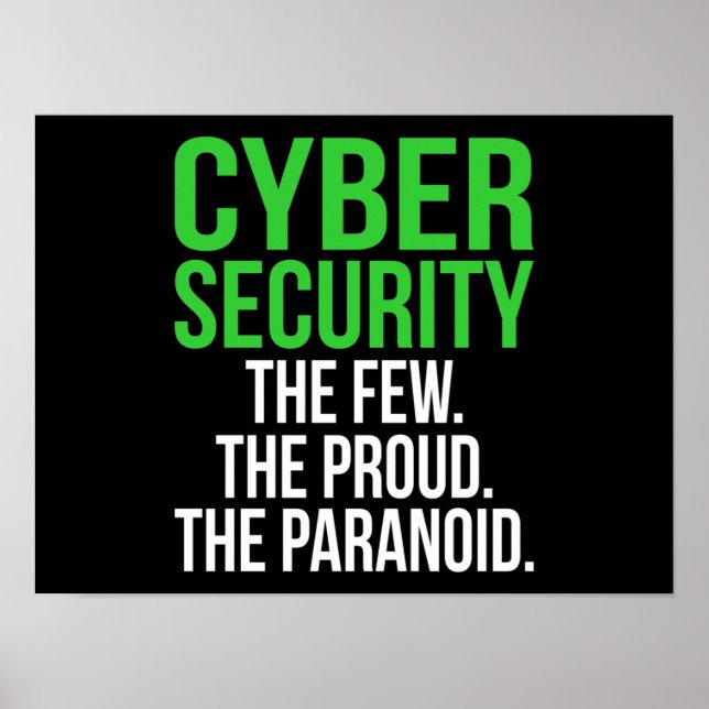 Affiche Logiciel informatique informatique Cyber Sécurité (Devant)