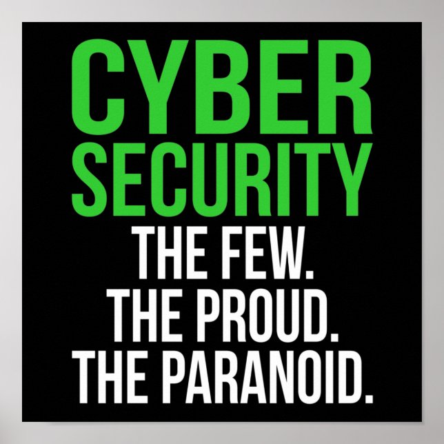 Affiche Logiciel informatique informatique Cyber Sécurité (Devant)