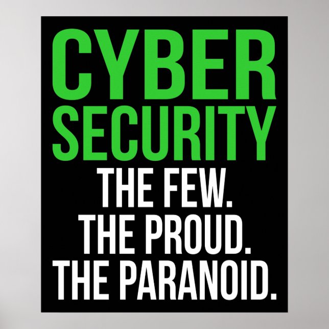 Affiche Logiciel informatique informatique Cyber Sécurité (Devant)