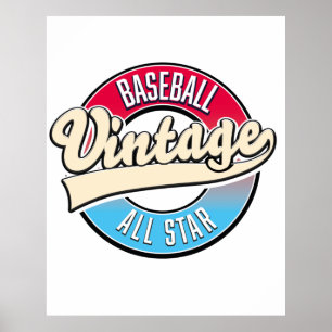 Affiche logo All Star Baseball