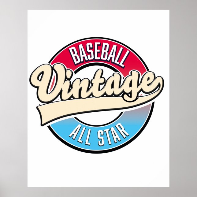 Affiche logo All Star Baseball (Devant)
