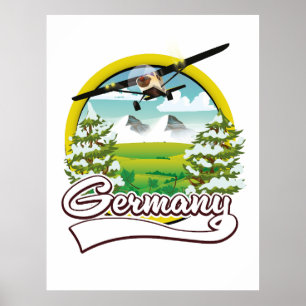 Affiche logo Allemagne Travel