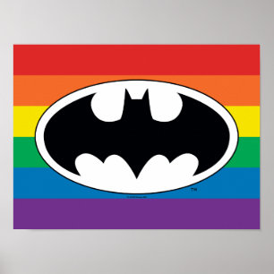 Affiche Logo Arc-en-ciel Batman
