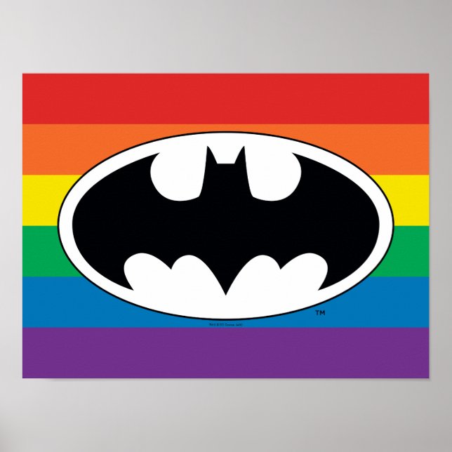 Affiche Logo Arc-en-ciel Batman (Devant)
