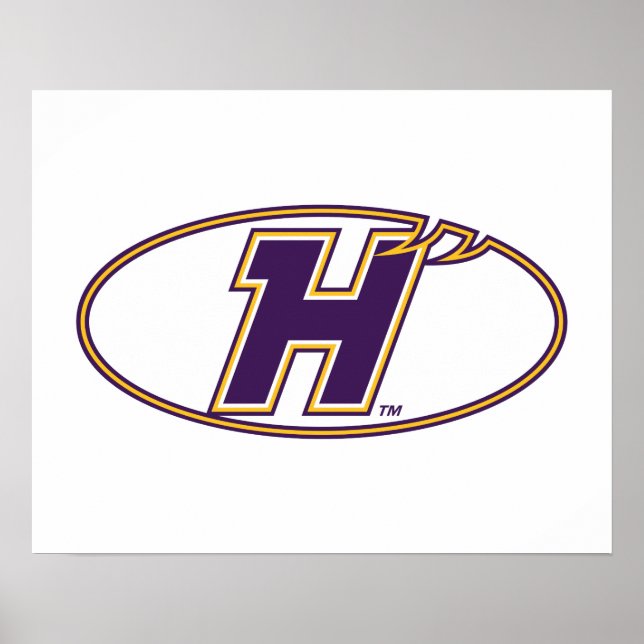 Affiche Logo Athlétique des Hawks de Hunter College (Devant)