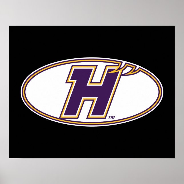 Affiche Logo Athlétique des Hawks de Hunter College (Devant)