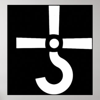 Affiche logo bande rock bleu ostréiculture cult 90art