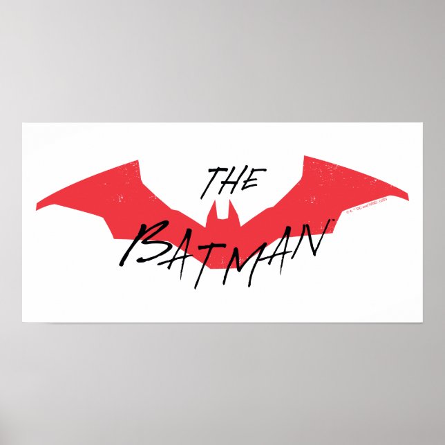 Affiche Logo Batman manuscrit de chaume (Devant)