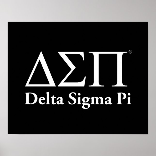 Affiche Logo Classique Delta Sigma Pi (Devant)