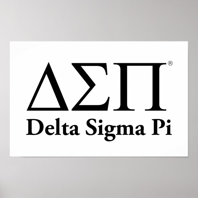 Affiche Logo Classique Delta Sigma Pi (Devant)
