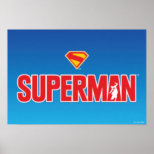 Affiche Logo classique Superman Bold