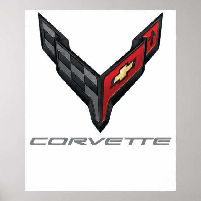 Affiche logo corvette 3 (Devant)
