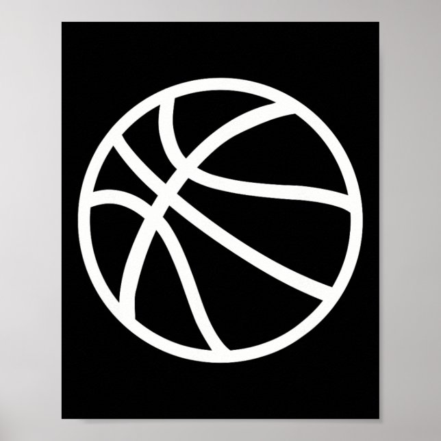 Affiche Logo de basket-ball (Devant)