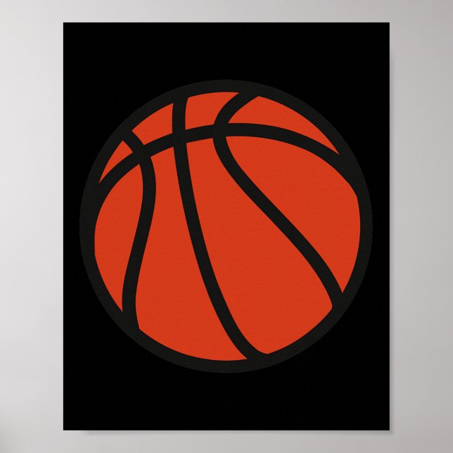 Affiche Logo de basket-ball 1 (Devant)