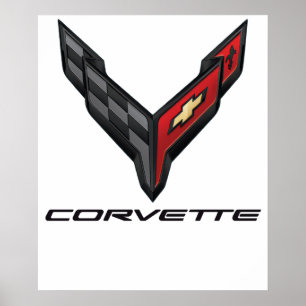 Affiche logo de corvette2
