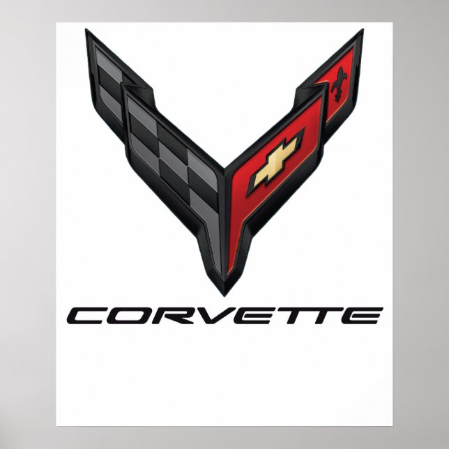 Affiche logo de corvette2 (Devant)