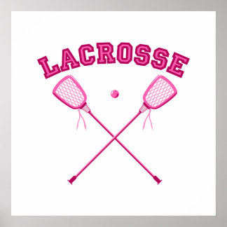 Affiche Logo de crosse rose