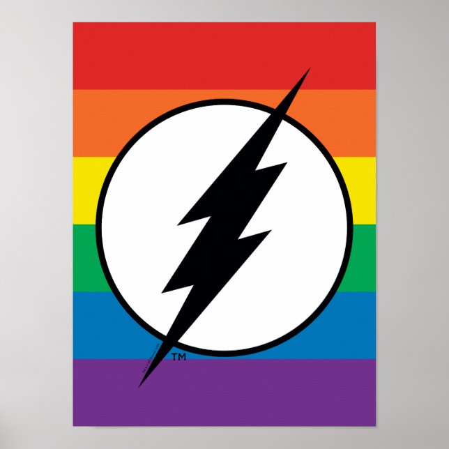 Affiche Logo de Flash Rainbow (Devant)