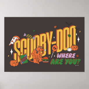 Affiche Logo de friandise d'Halloween de Scooby-Doo