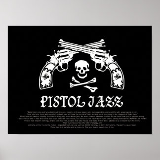 AFFICHE LOGO DE JAZZ PISTOL ポ ス ー