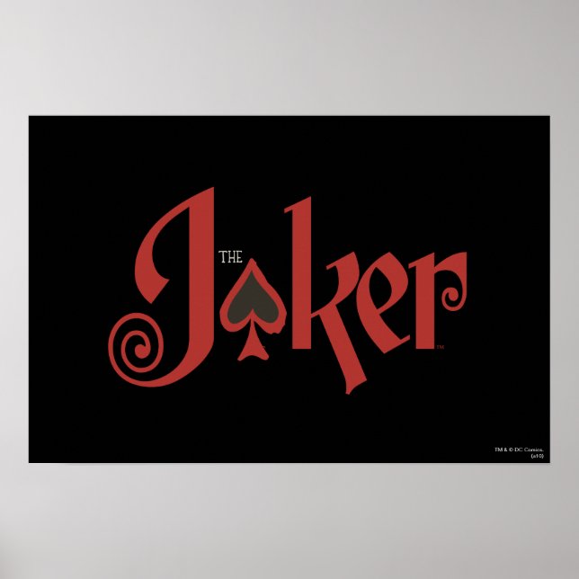 Affiche Logo de la carte de jeu Joker (Devant)
