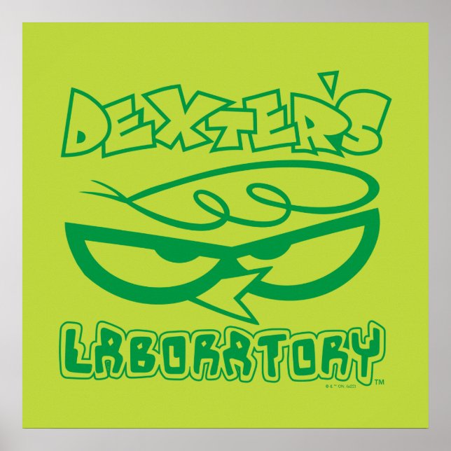 Affiche Logo de la face de laboratoire de Dexter (Devant)