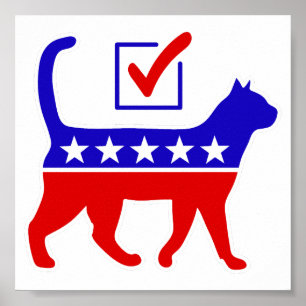 Affiche Logo de la fête du chat Feline Politique Grand Par