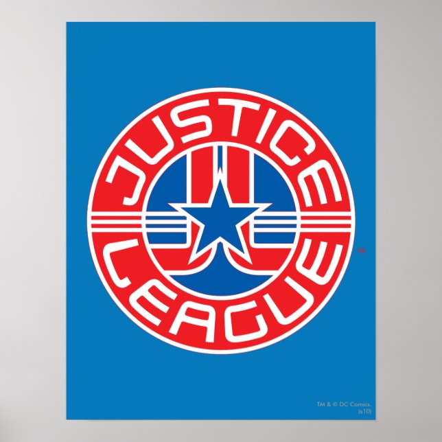 Affiche Logo de la Ligue de la Justice (Devant)