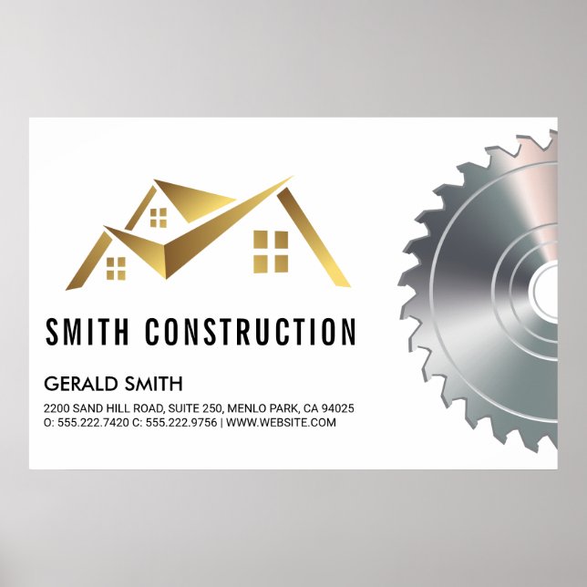 Affiche Logo de la maison | Scie (Devant)