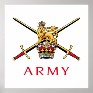 Affiche Logo de l'armée britannique