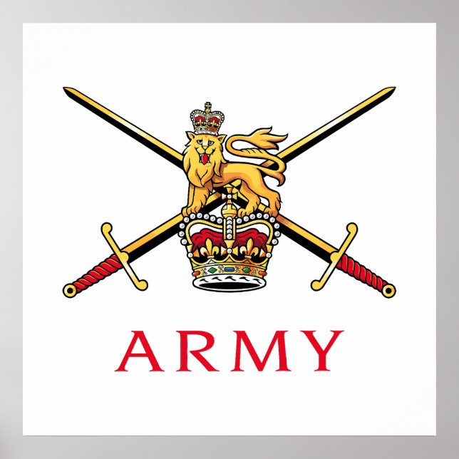 Affiche Logo de l'armée britannique (Devant)