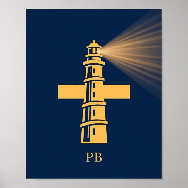 Affiche Logo de l'art de Patrick Briggs — Croix du phare (Devant)