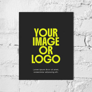 Affiche Logo de l'entreprise de photo simple minimal noir