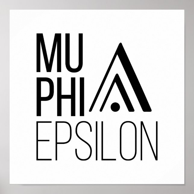 Affiche Logo de Mu Phi Epsilon (Devant)