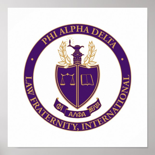 Affiche Logo de Phi Alpha Delta (Devant)