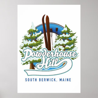 Affiche logo de powderhouse hill south berwick maine