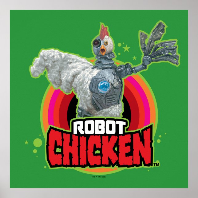 Affiche Logo de Robot Chicken Character (Devant)