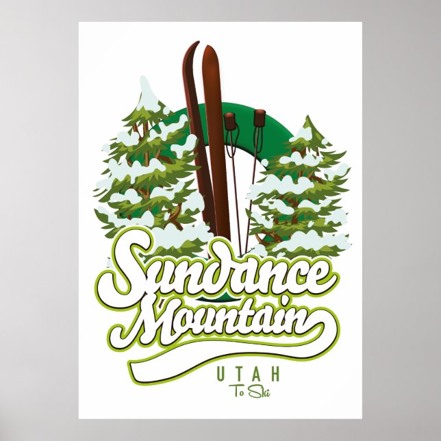 Affiche logo de ski de Sundance Mountain Utah (Devant)
